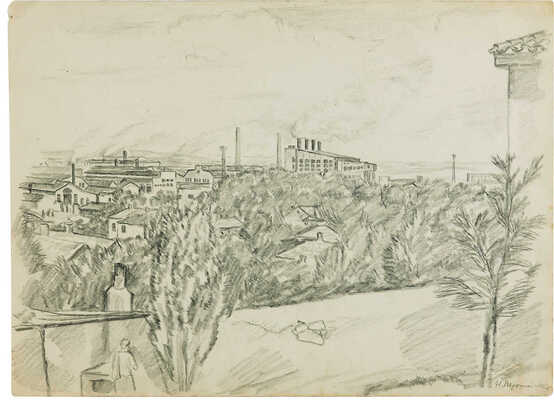 Трошин Николай Степанович. Ворошиловград. Вид на завод 